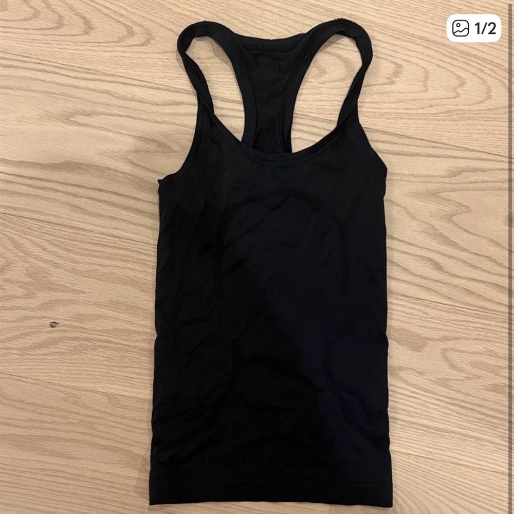 Black Lululemon racer back tank